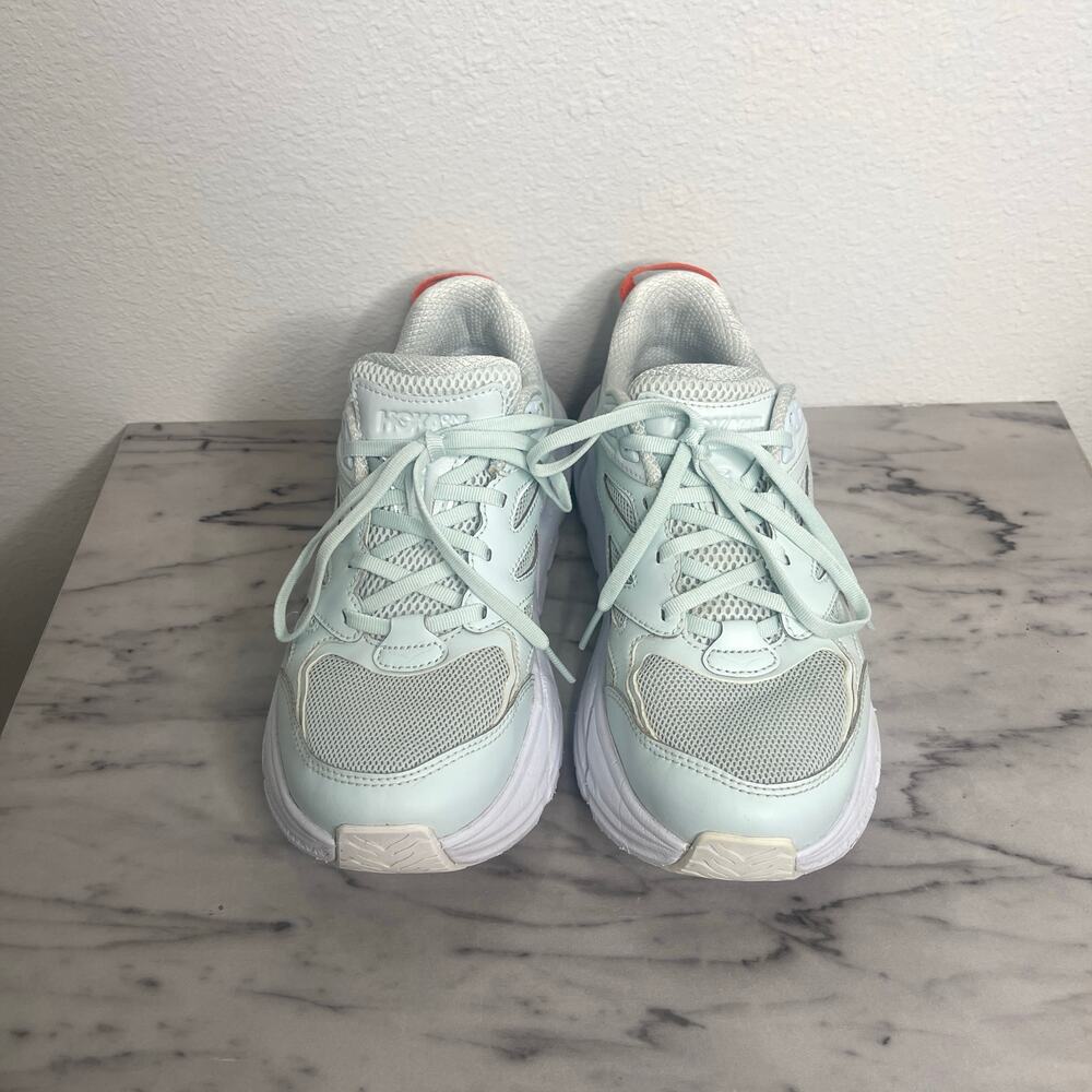 HOKA ONE ONE Clifton L Running Shoes – Women’s 8 / Men’s 7 Wan Blue/Mandarin Red - Picture 11 of 14